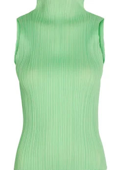 Pleated woven top
