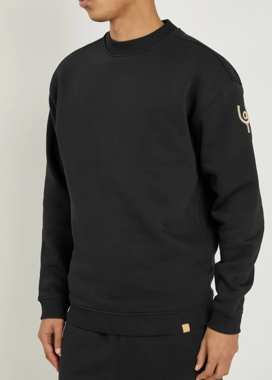Pleatling logo-embroidered cotton sweatshirt