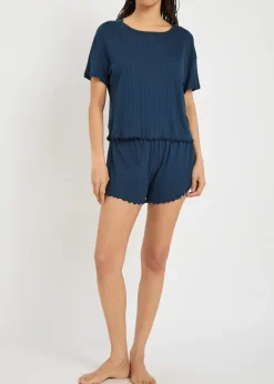 Pointelle-knit T-shirt