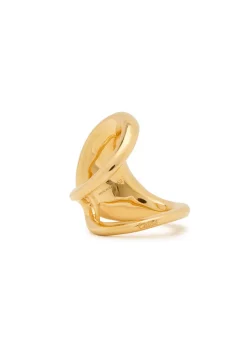 Point sculpted brass ring