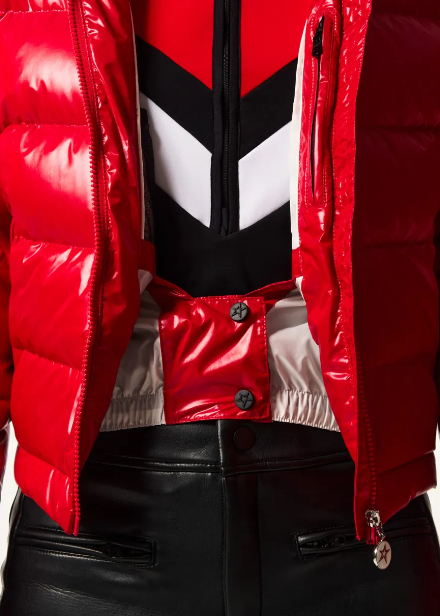 Polar puffer ski jacket