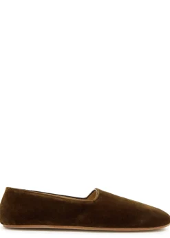 Ponti velvet slipper flats