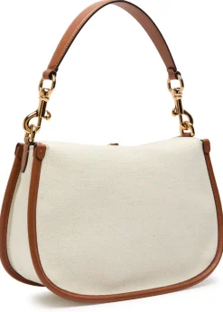 Pony canvas and leather cross-body bag