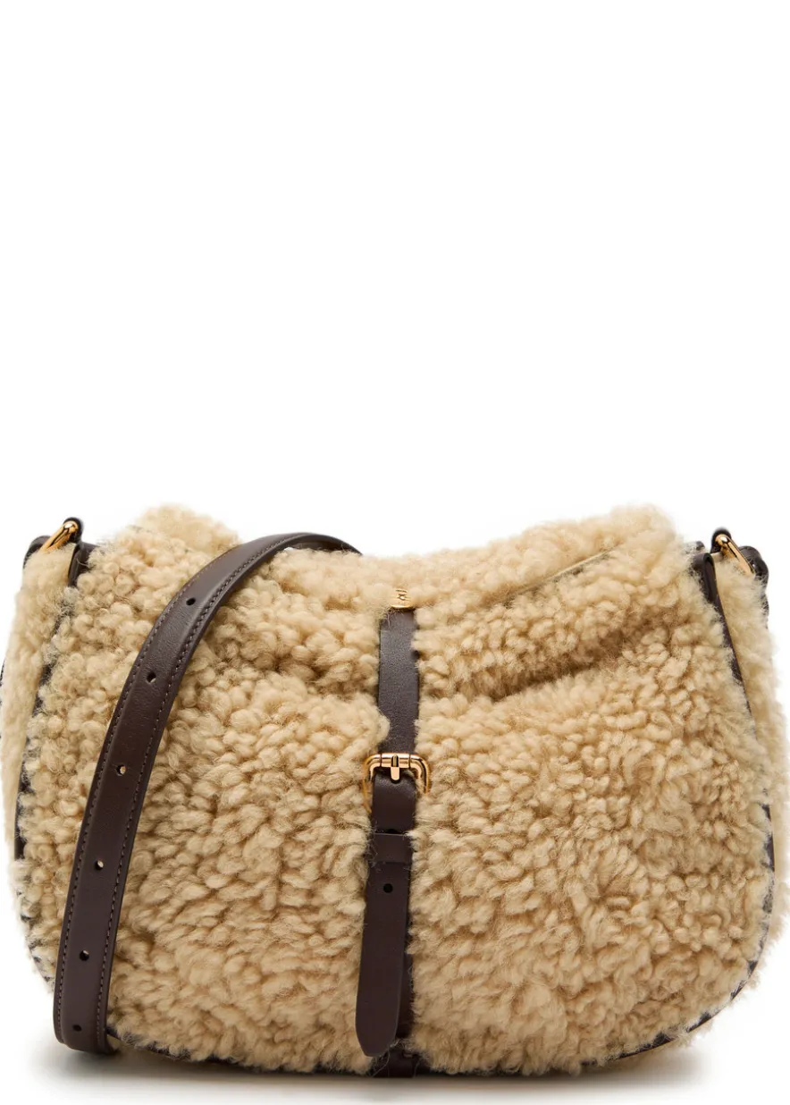 Pony shearling cross-body bag