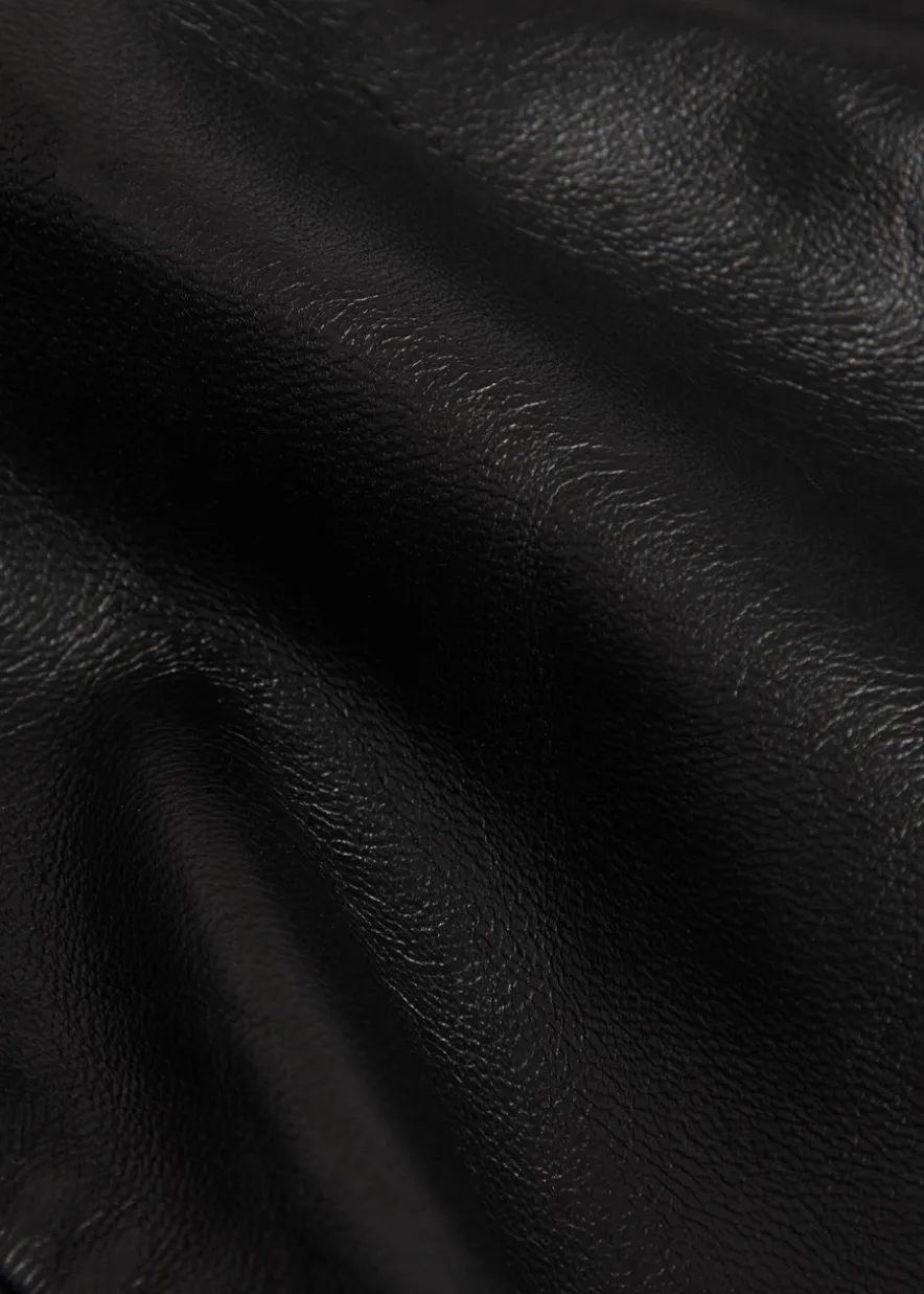 Popeye leather knee-length skirt