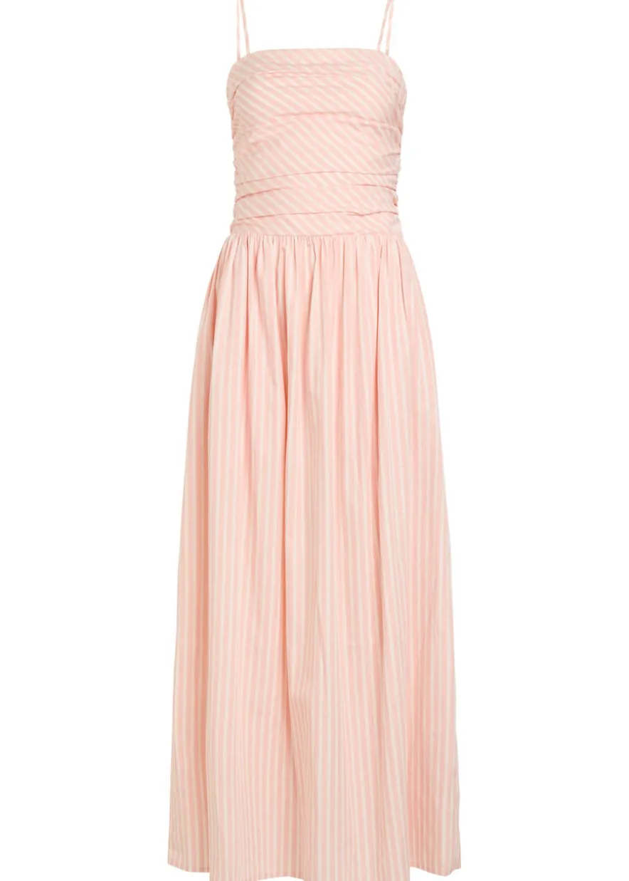 Portlligat striped cotton-poplin maxi dress