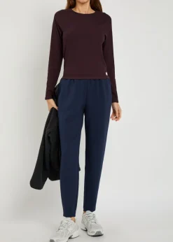 Pose ribbed jersey top