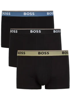 Power stretch-cotton boxer trunks - set of three
