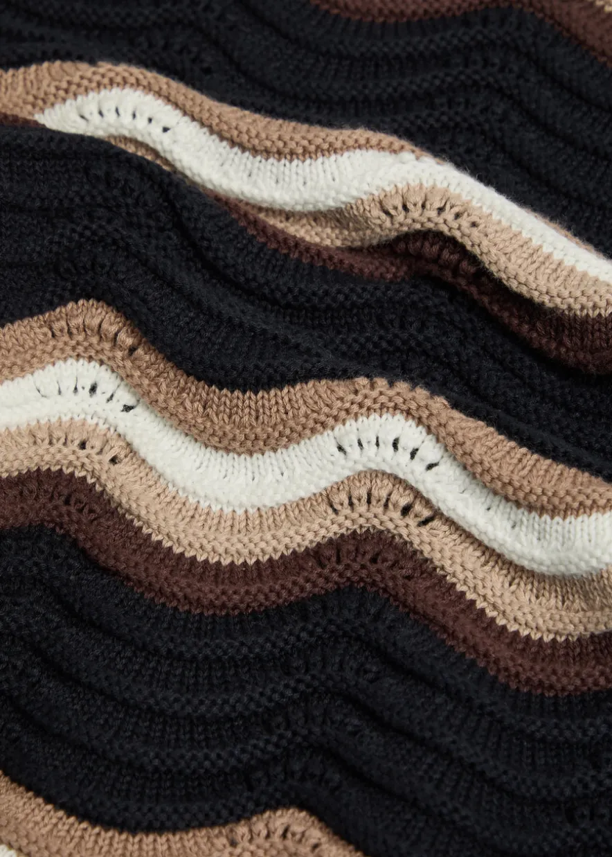 Primavera wavy crochet cotton shirt