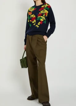 Pringle floral wool jumper