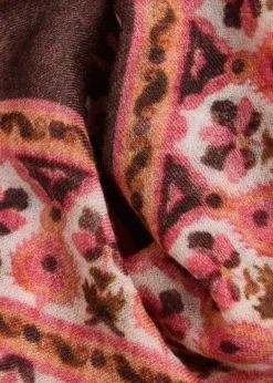 Printed cashmere scarf