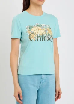 Printed cotton T-shirt