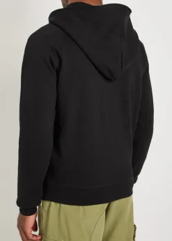 Printed hooded cotton sweatshirt