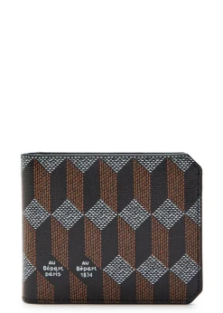 Printed leather wallet