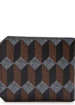Printed leather wallet