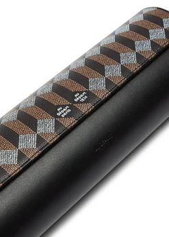 Printed leather watch case