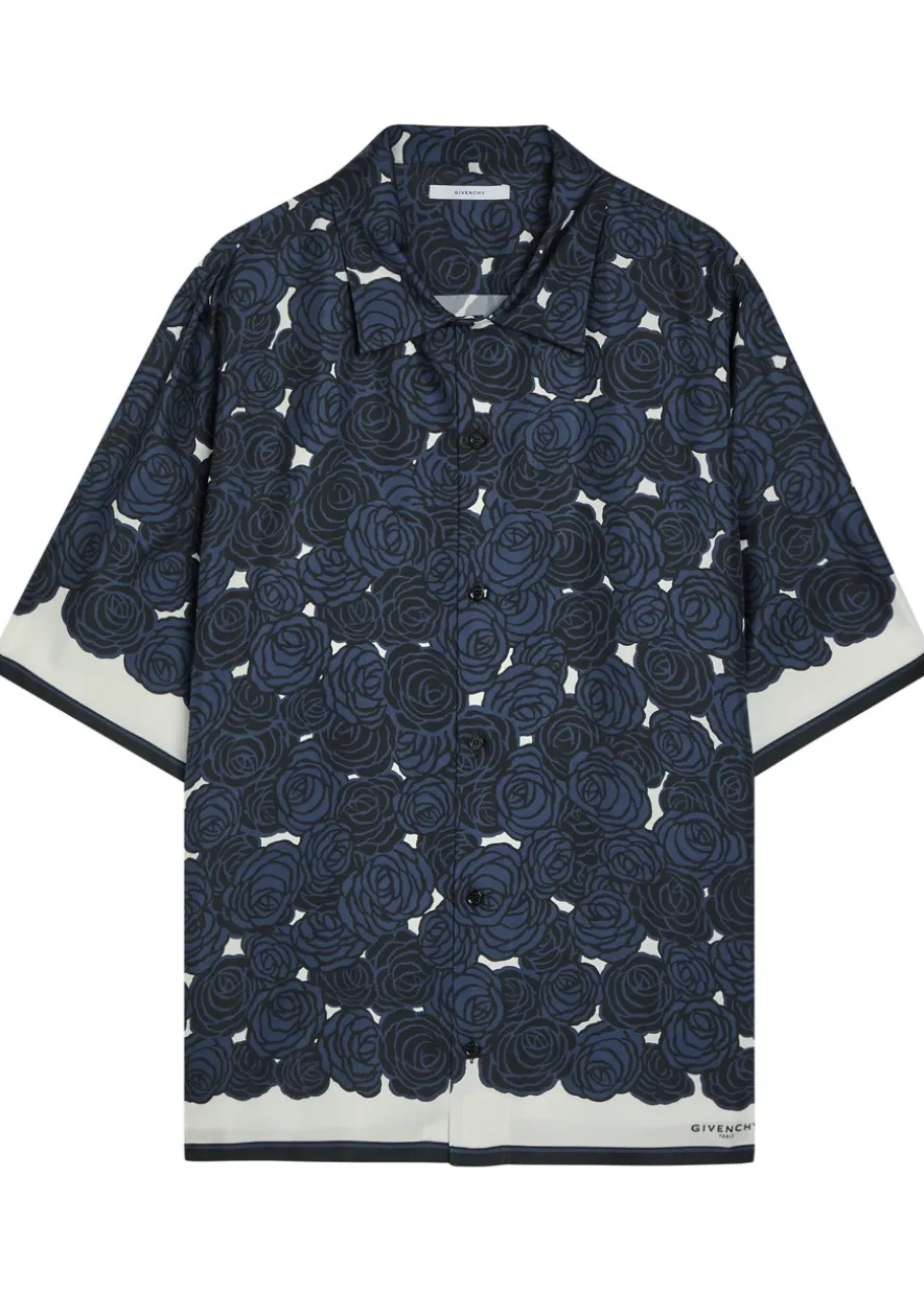 Printed silk shirt