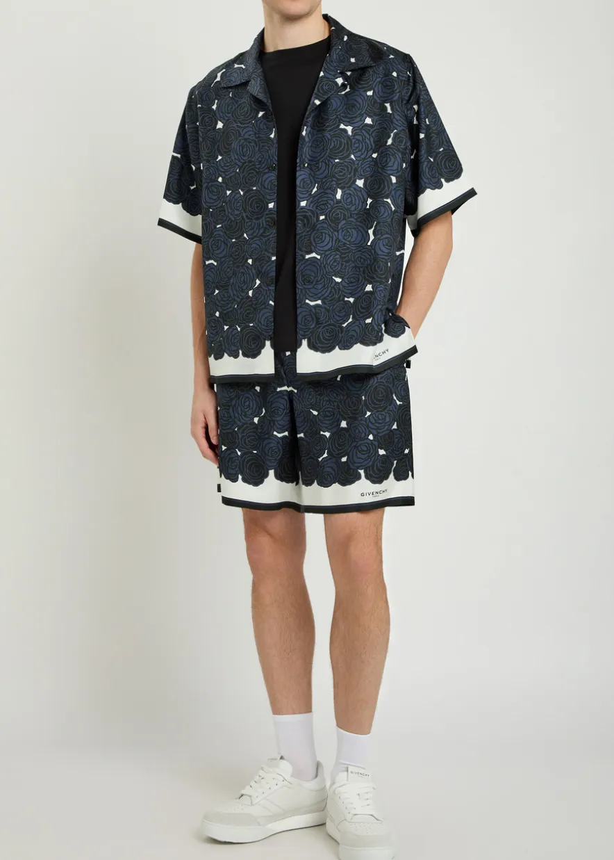 Printed silk shirt