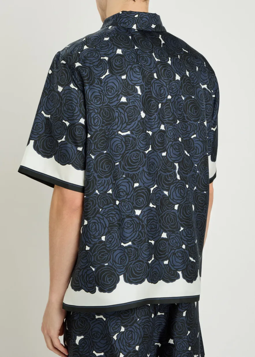 Printed silk shirt
