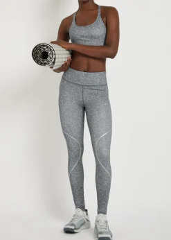Printed stretch-jersey leggings