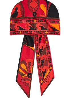 Printed twill triangle scarf