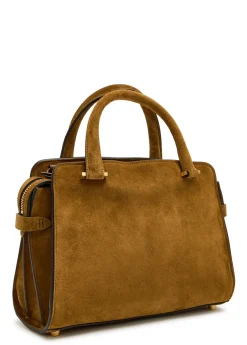 Private Eye Mini suede top handle bag