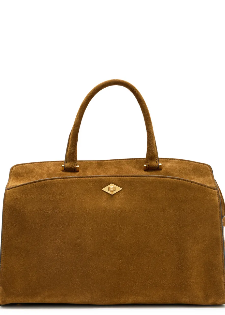 Private Eye suede tote bag