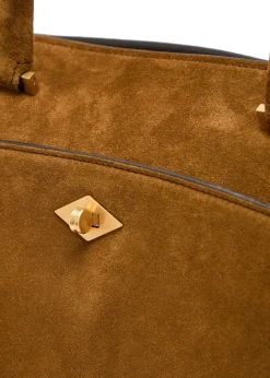 Private Eye suede tote bag