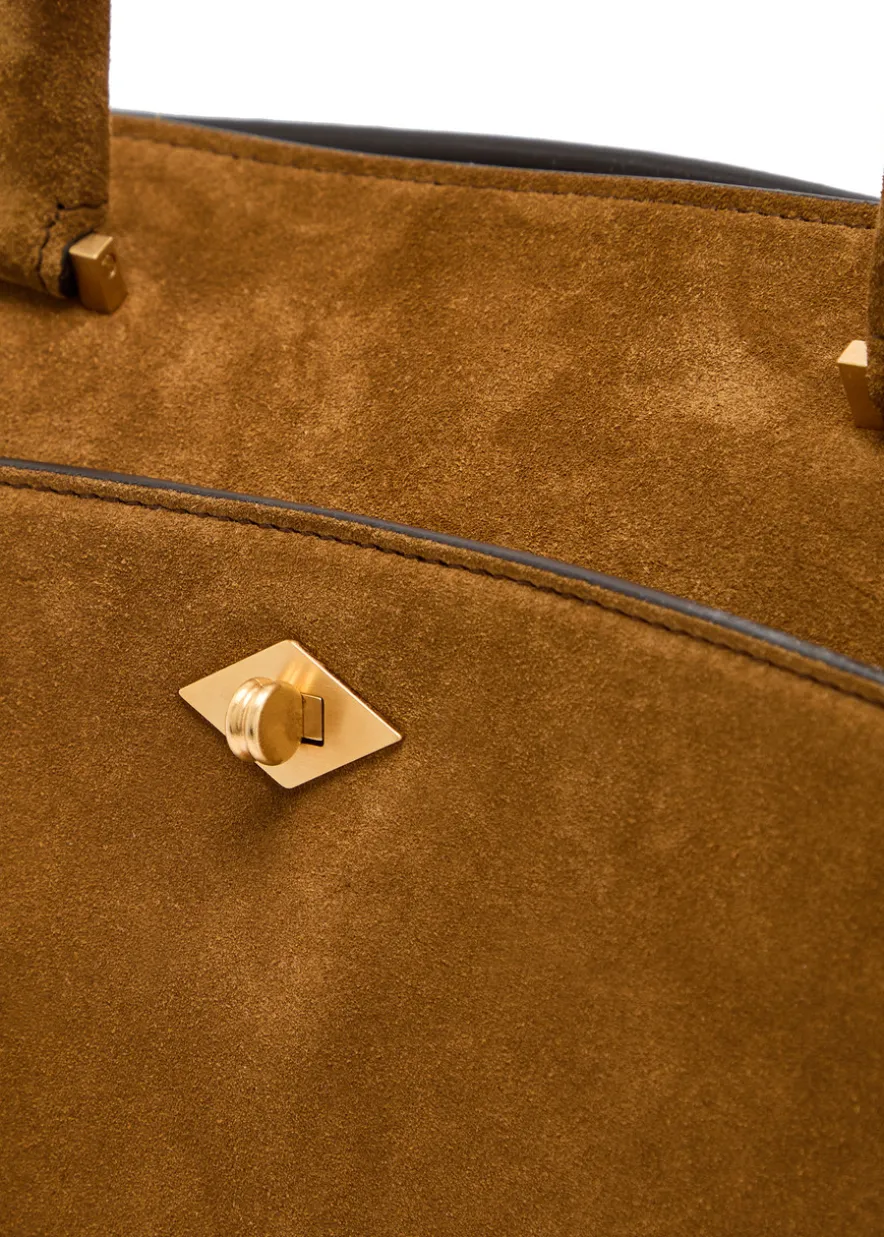 Private Eye suede tote bag
