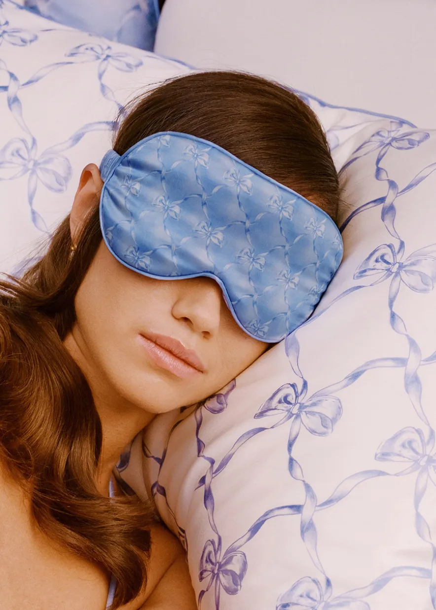 Pure Silk Contour Sleep Mask - Bluebelle