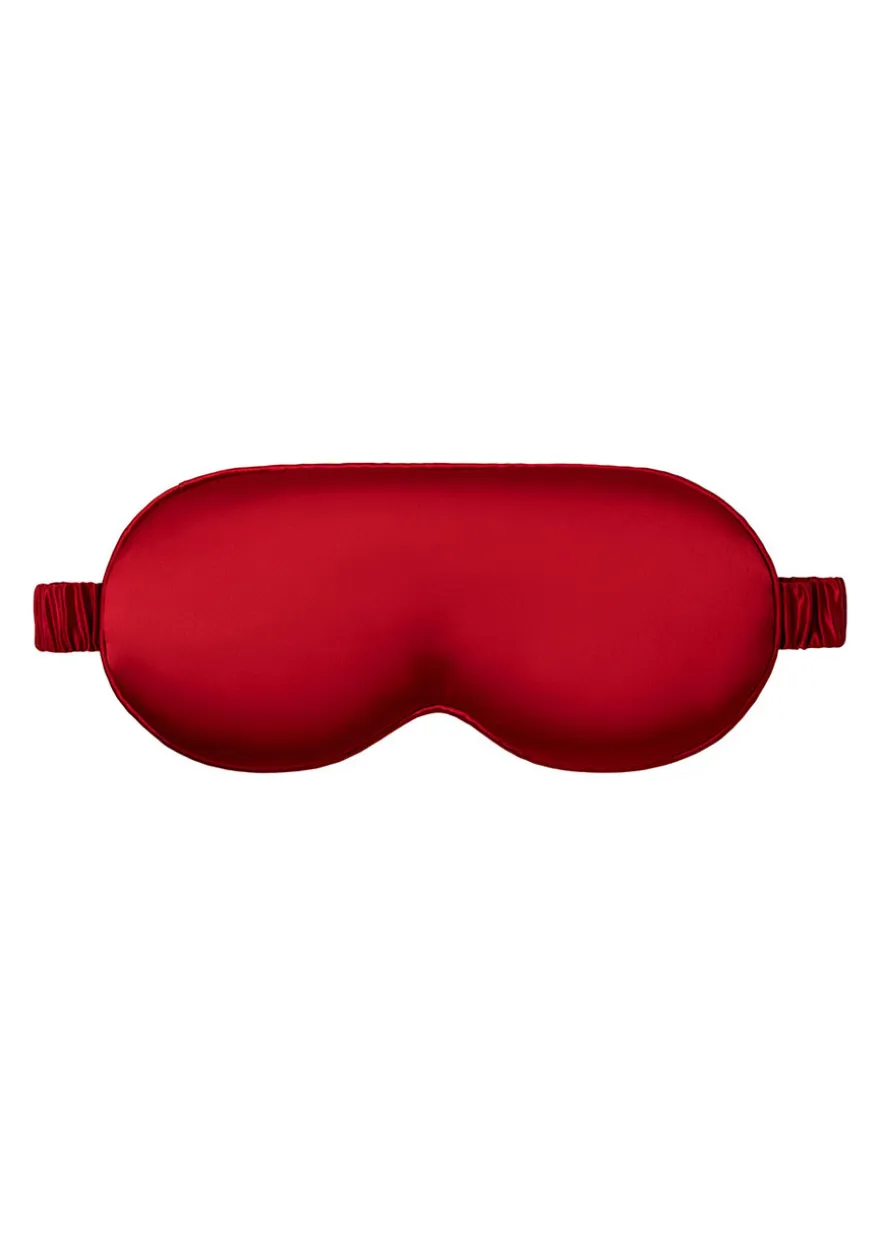 Pure Silk Contour Sleep Mask - Scarlet