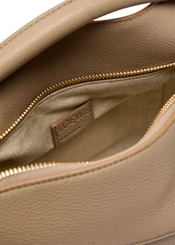 Puzzle Edge small leather top handle bag