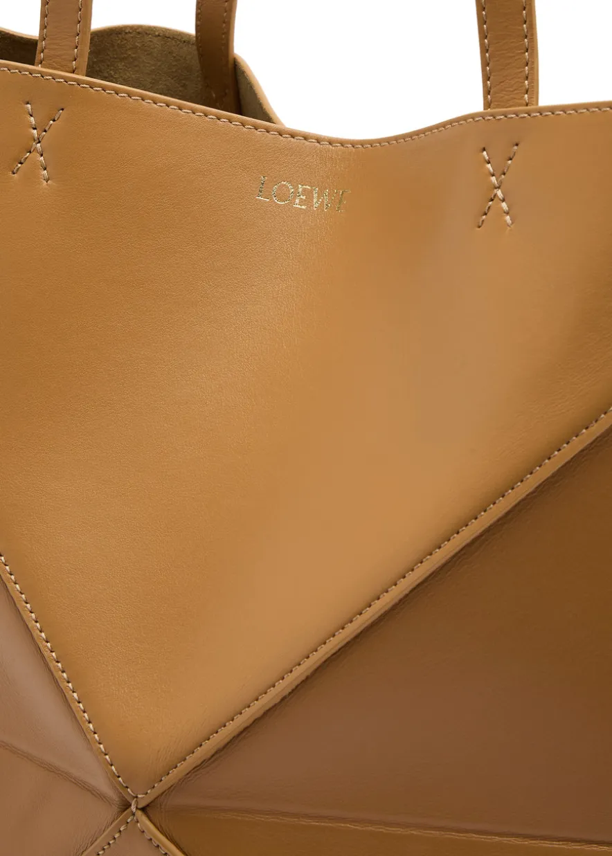 Puzzle medium leather tote