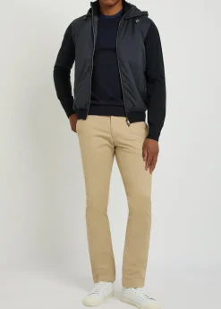 Quilted hooded cotton jacket