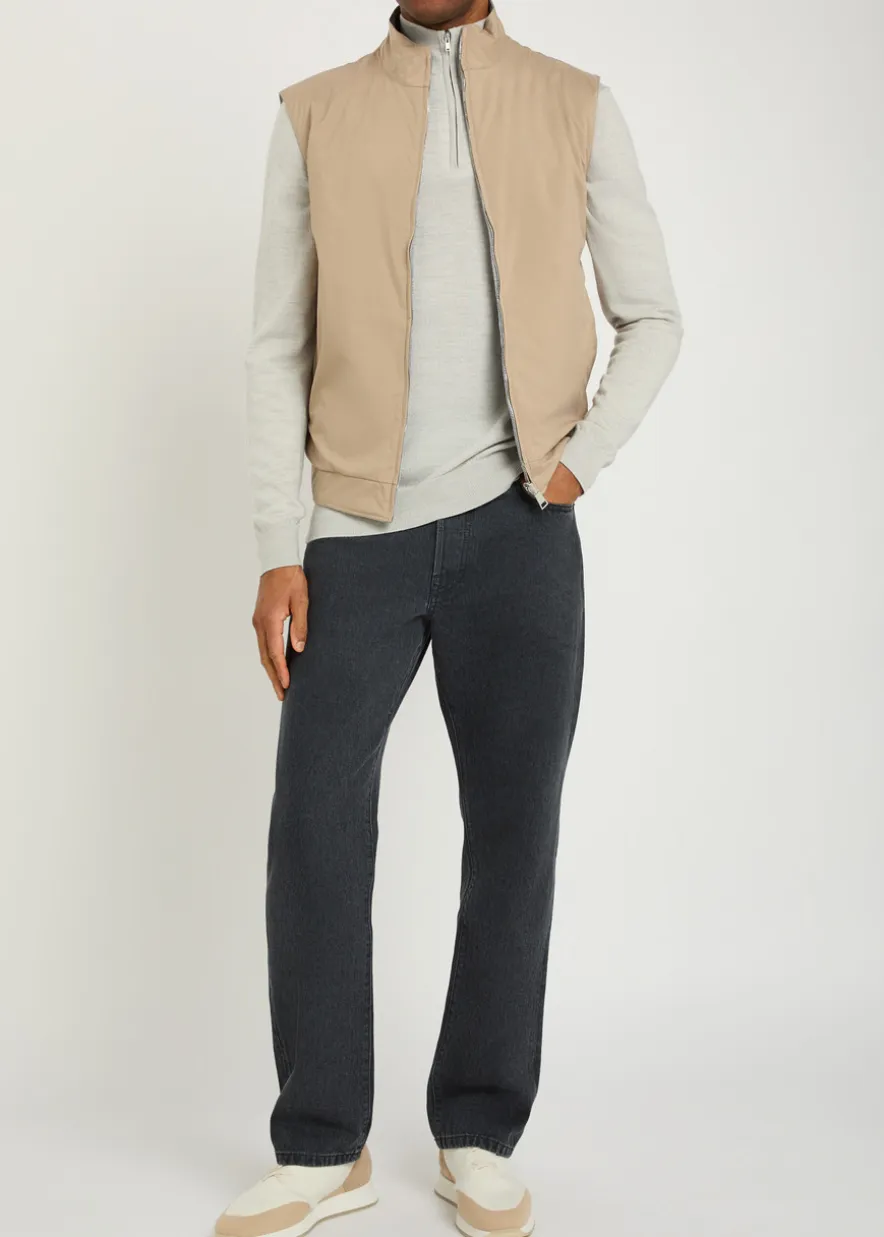 Quilted reversible shell gilet