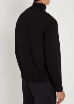 Quilted shell and knit jacket