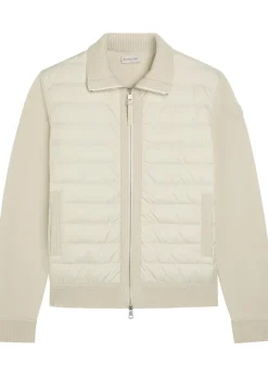 Quilted wool and shell jacket