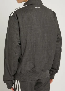 Quilted wool-blend jacket
