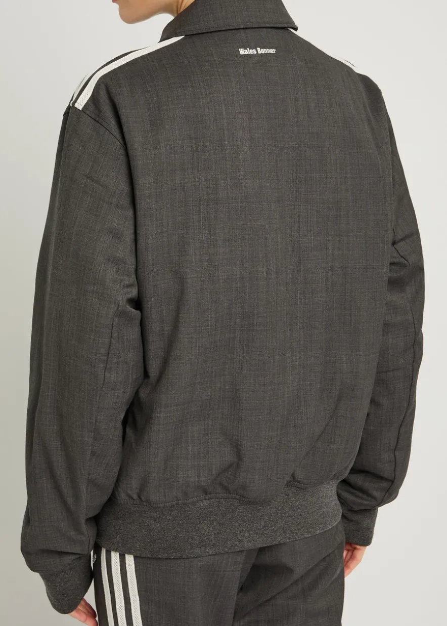 Quilted wool-blend jacket
