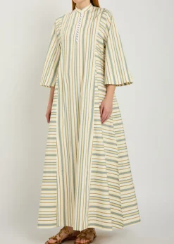 Rachel striped cotton maxi dress