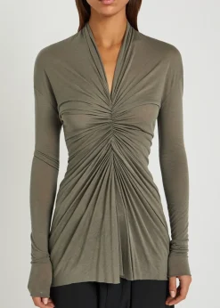 Radiance ruched jersey top