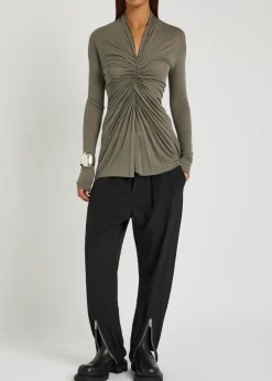 Radiance ruched jersey top