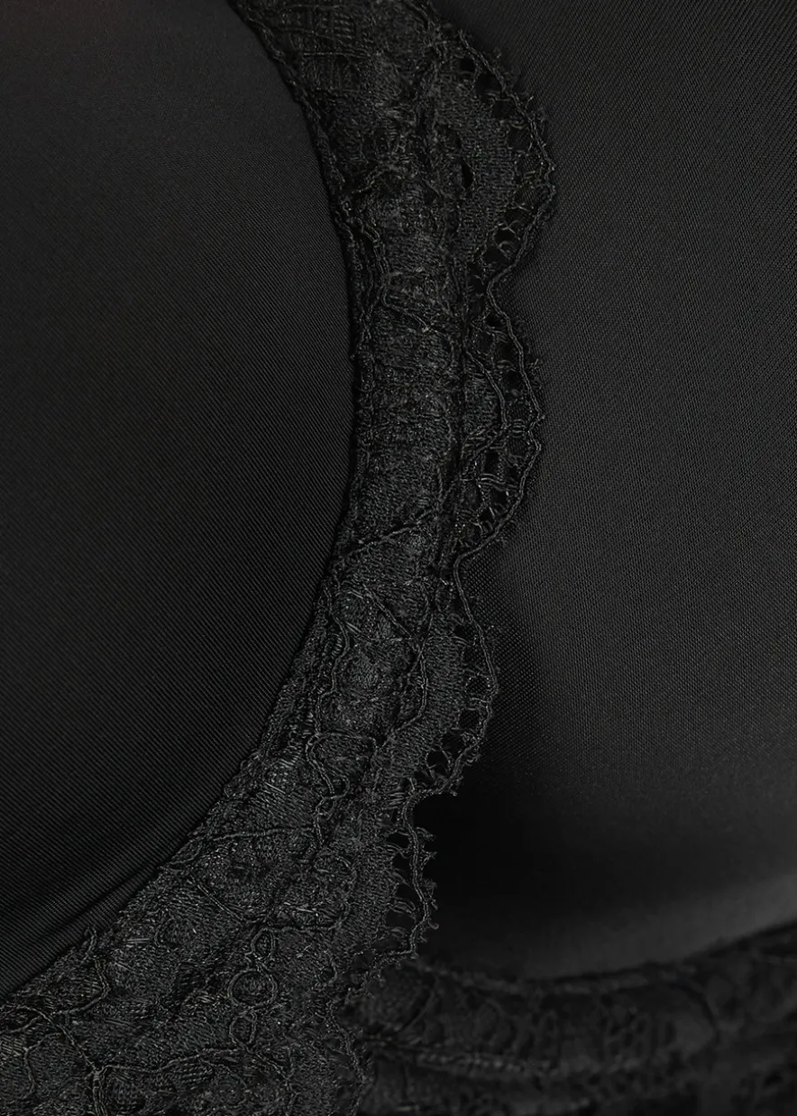 Raffine black contour bra
