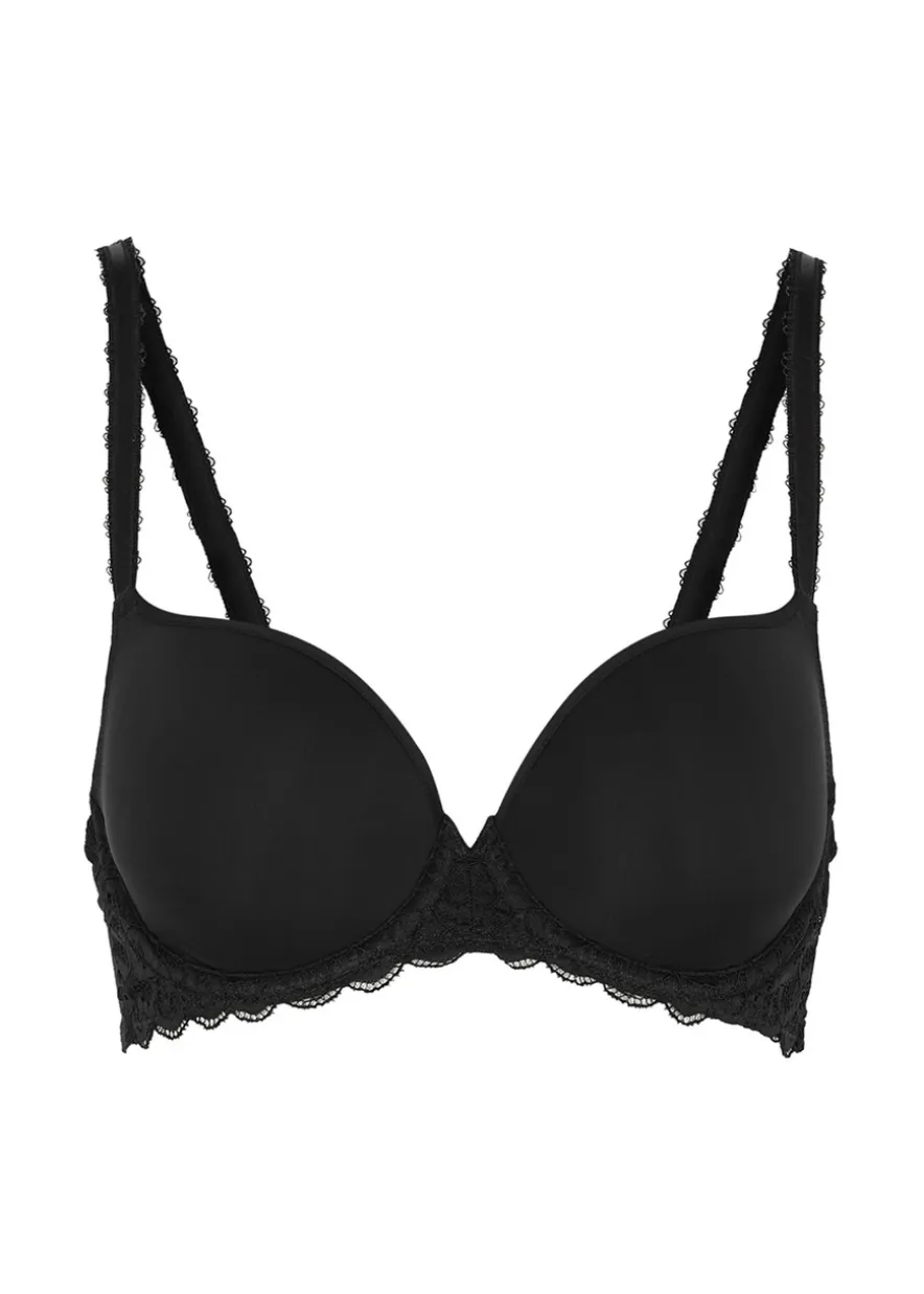 Raffine black contour bra