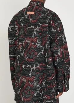 Raf patterned cotton overshirt
