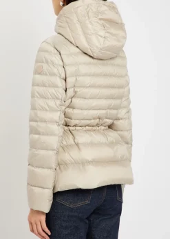 Raies hooded padded nylon jacket