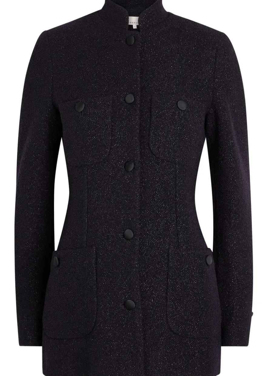 Raja metallic tweed jacket