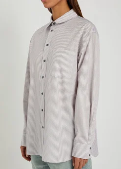 Ramona printed cotton-poplin shirt
