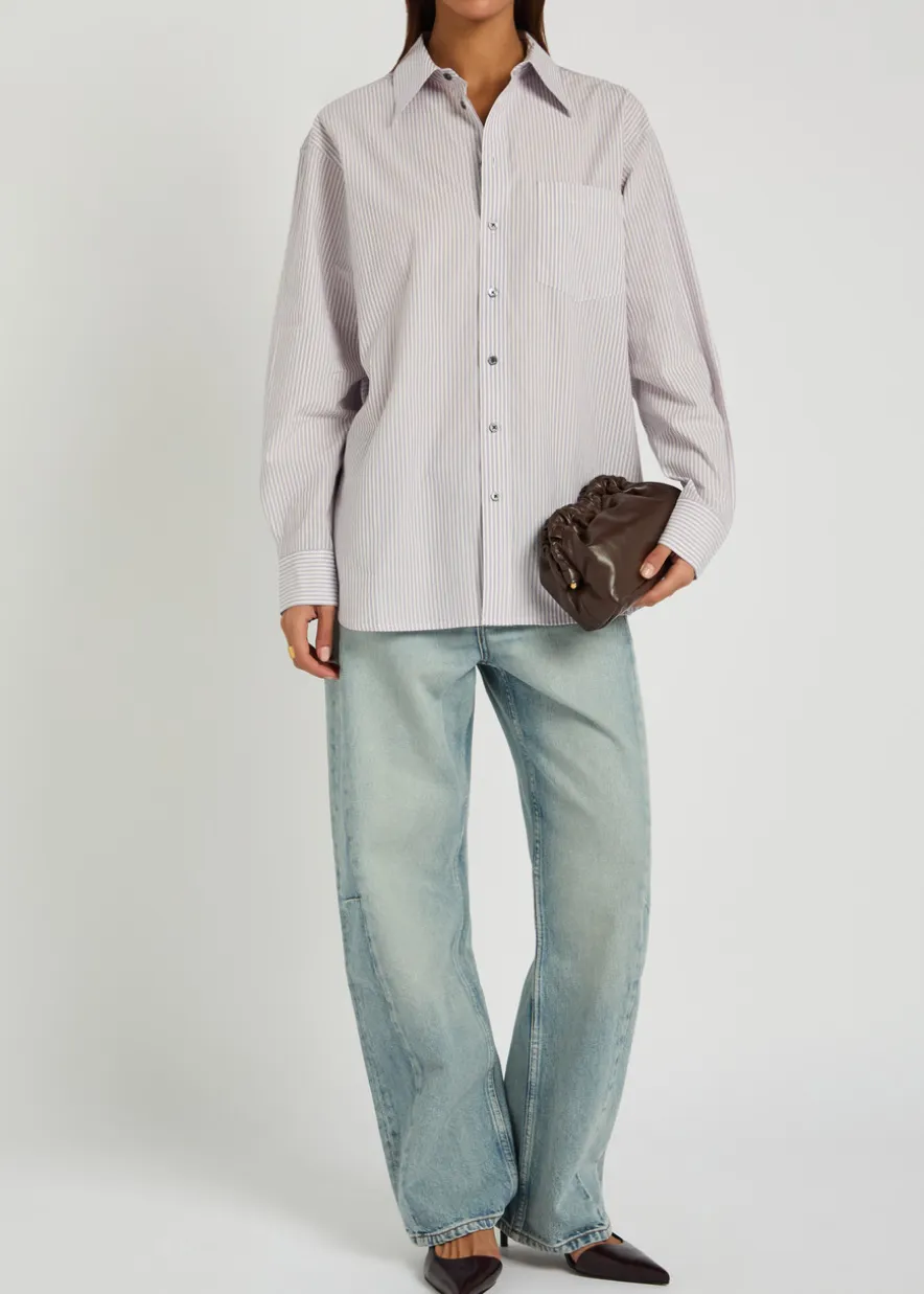 Ramona printed cotton-poplin shirt