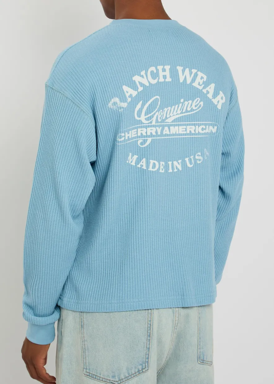 Ranchwear printed waffle T-shirt